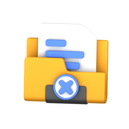 Deleted Folder  3D Icon