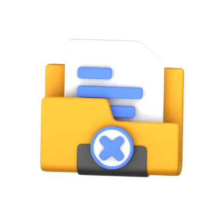 Deleted Folder  3D Icon