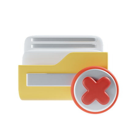 Deleted folder  3D Icon