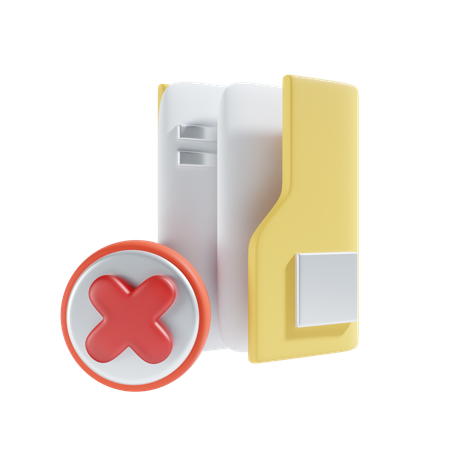 Deleted folder  3D Icon