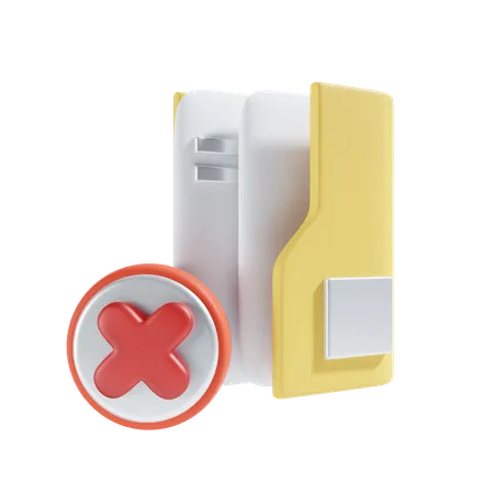 Deleted folder  3D Icon