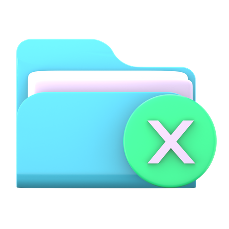 Deleted Folder  3D Icon