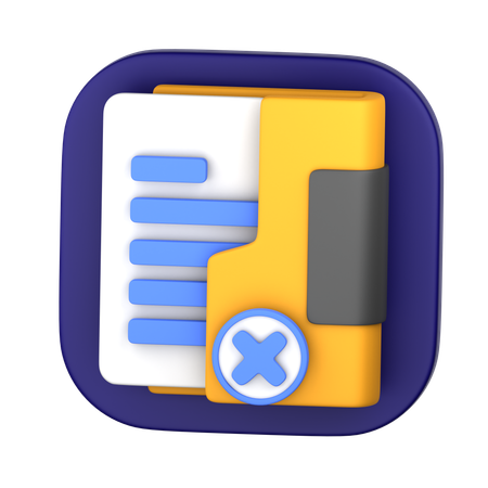 Deleted Folder1  3D Icon