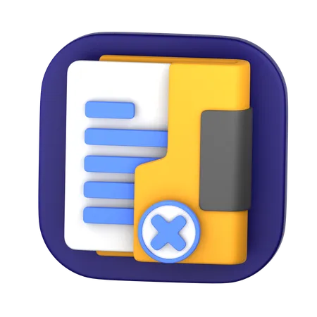 Deleted Folder1  3D Icon