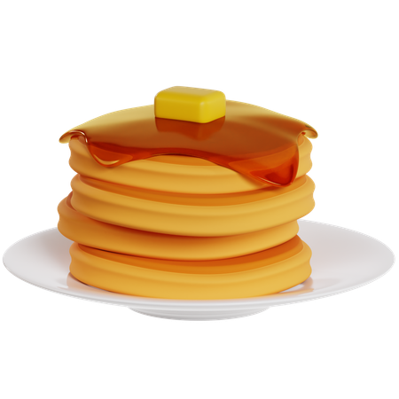 Délice de crêpes dorées  3D Icon