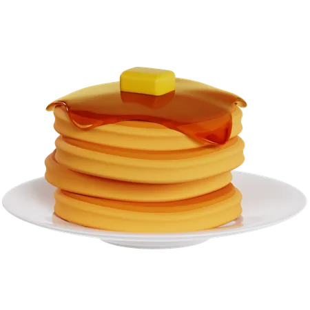 Délice de crêpes dorées  3D Icon