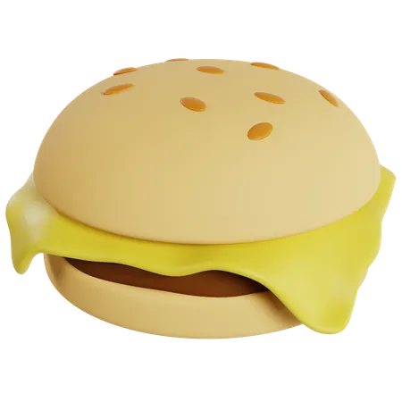 Deliciosa hamburguesa con queso  3D Icon