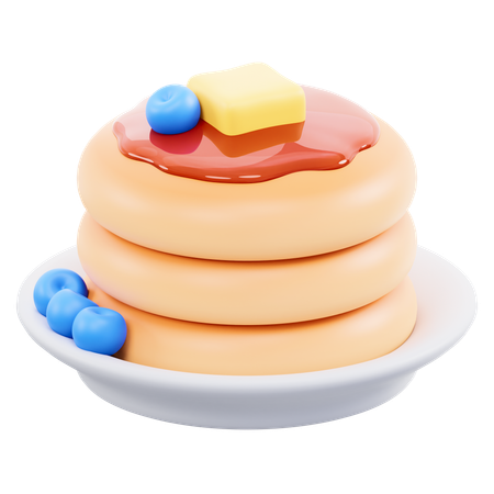 Deliciosas panquecas  3D Icon