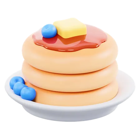 Deliciosas panquecas  3D Icon