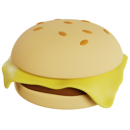 Delicioso Cheeseburger  3D Icon