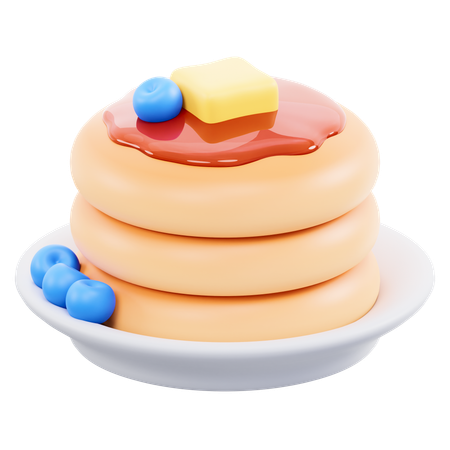 Deliciosos panqueques  3D Icon