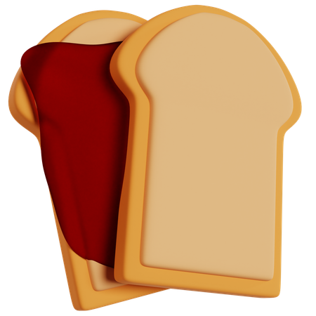 Delicious Bread Slice  3D Icon