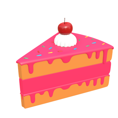 Delicious Cake 3D Illustration