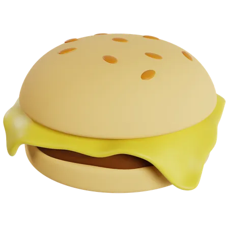 Delicious Cheeseburger  3D Icon