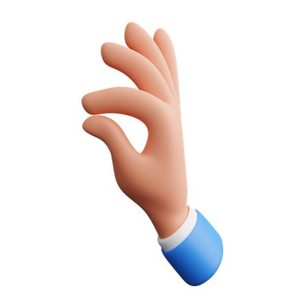 Delicious Hand Gesture  3D Icon