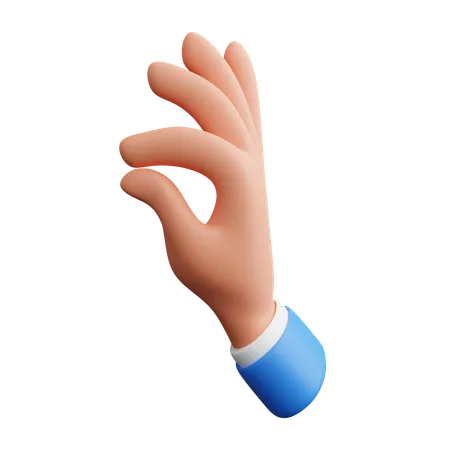 Delicious Hand Gesture  3D Icon