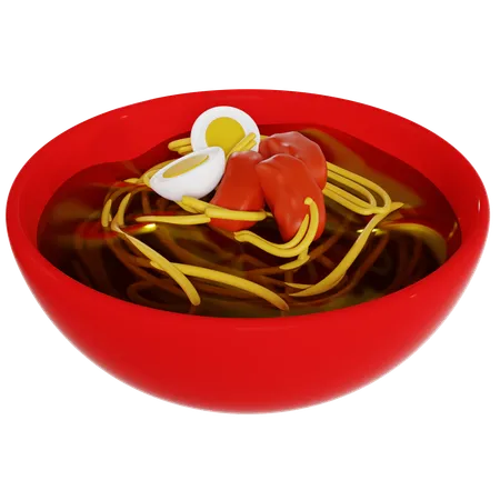 Delicious Ramen Bowl  3D Icon