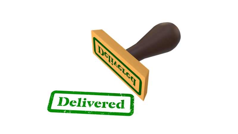 Delivered  3D Icon