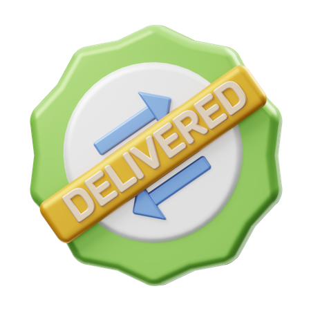 Delivered Badge  3D Icon
