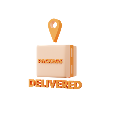 Delivered Location  3D Icon