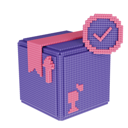 Delivered package  3D Icon