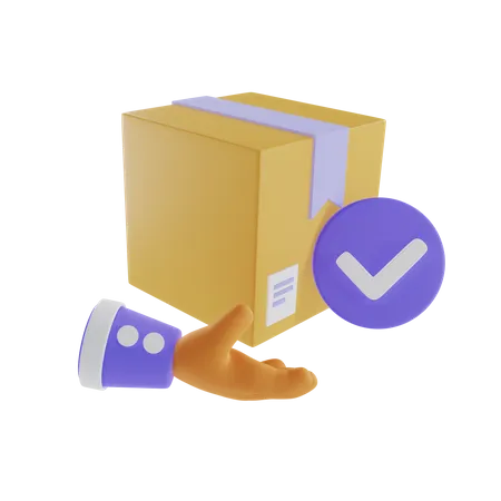 Delivered Package  3D Icon