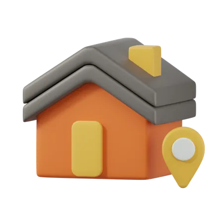 配送先住所  3D Icon