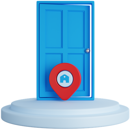 Delivery Address  3D Icon