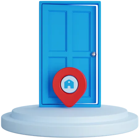 Delivery Address  3D Icon