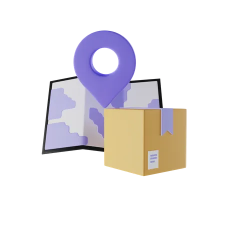 Delivery Address  3D Icon