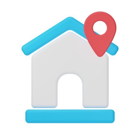 Delivery Address  3D Icon