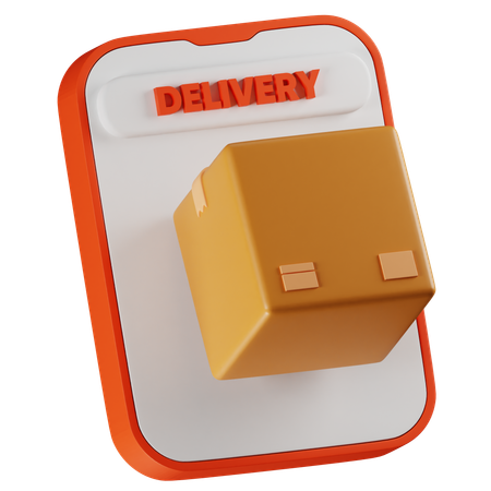 Delivery App  3D Icon