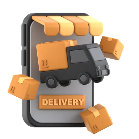 Delivery App  3D Icon