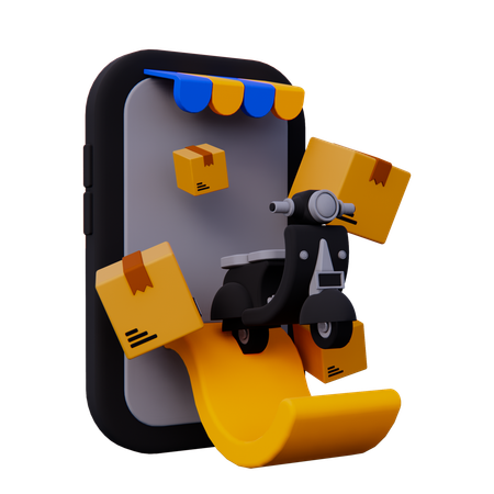 Delivery App  3D Icon