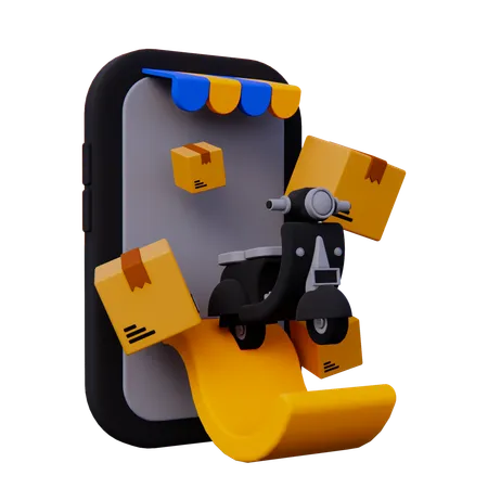 Delivery App  3D Icon