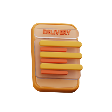 Delivery App  3D Icon