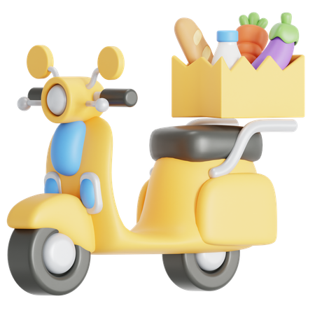 Delivery bike  3D Icon