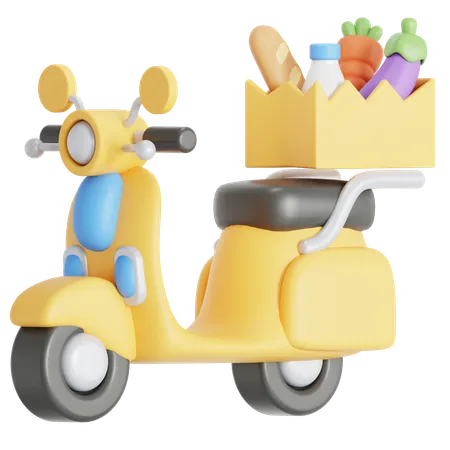 Delivering Groceries 3D Icon