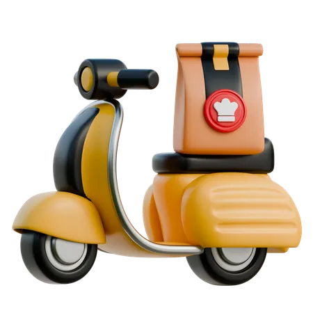 Delivery Bike  3D Icon