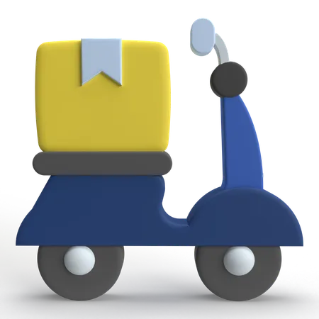 Delivery Bike  3D Icon