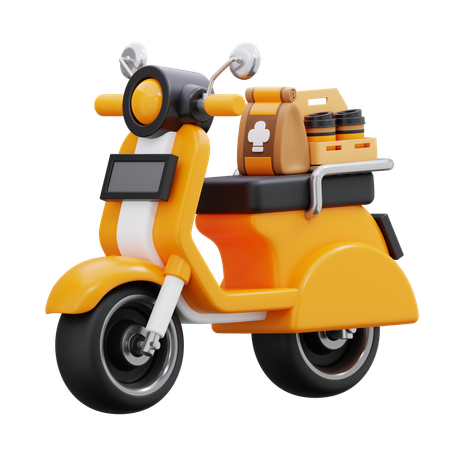 Delivery bike  3D Icon