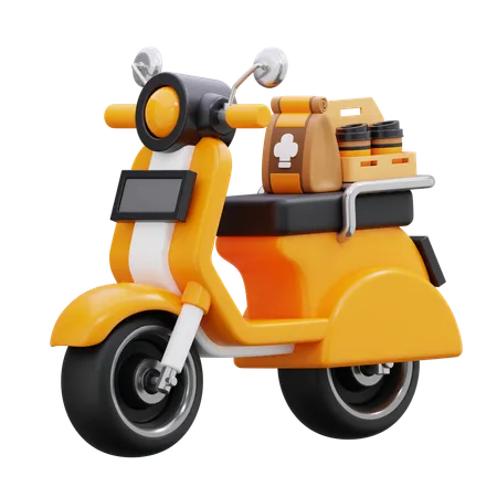 Delivery bike  3D Icon