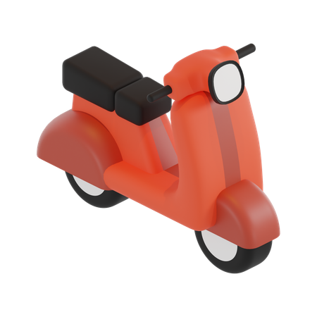 Delivery Bike  3D Icon