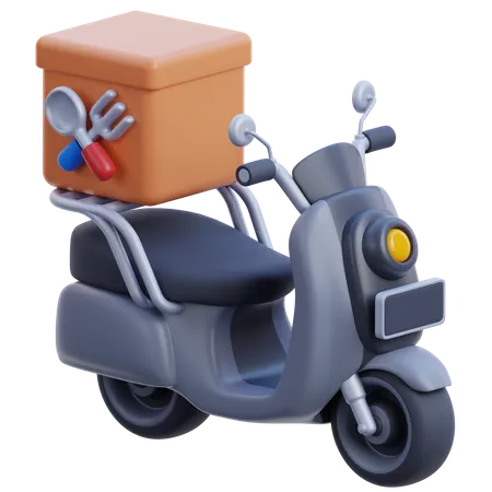 Delivery Bike  3D Icon