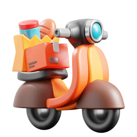 Delivery Bike  3D Icon