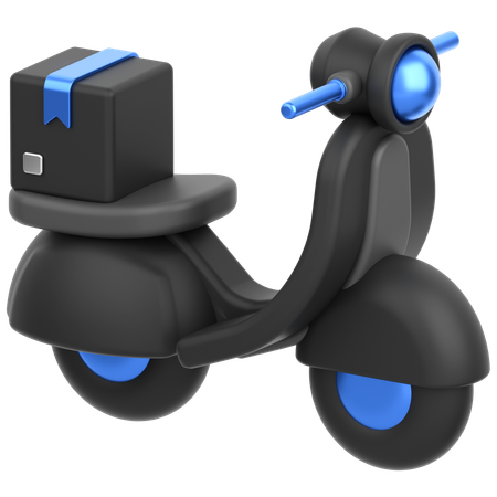 Delivery Bike  3D Icon