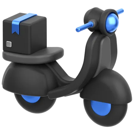 Delivery Bike  3D Icon