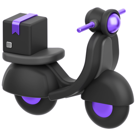 Delivery Bike  3D Icon