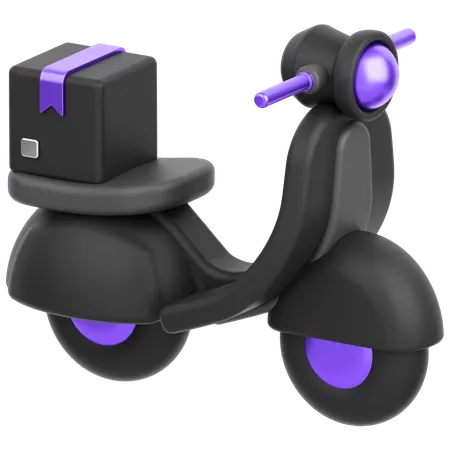 Delivery Bike  3D Icon
