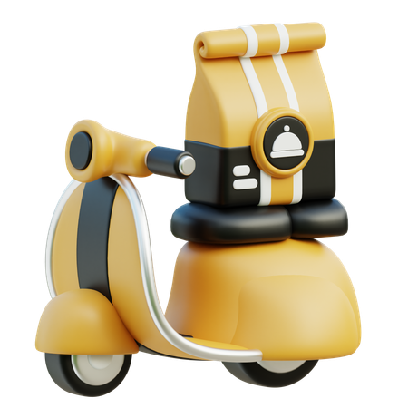 Delivery Bike  3D Icon